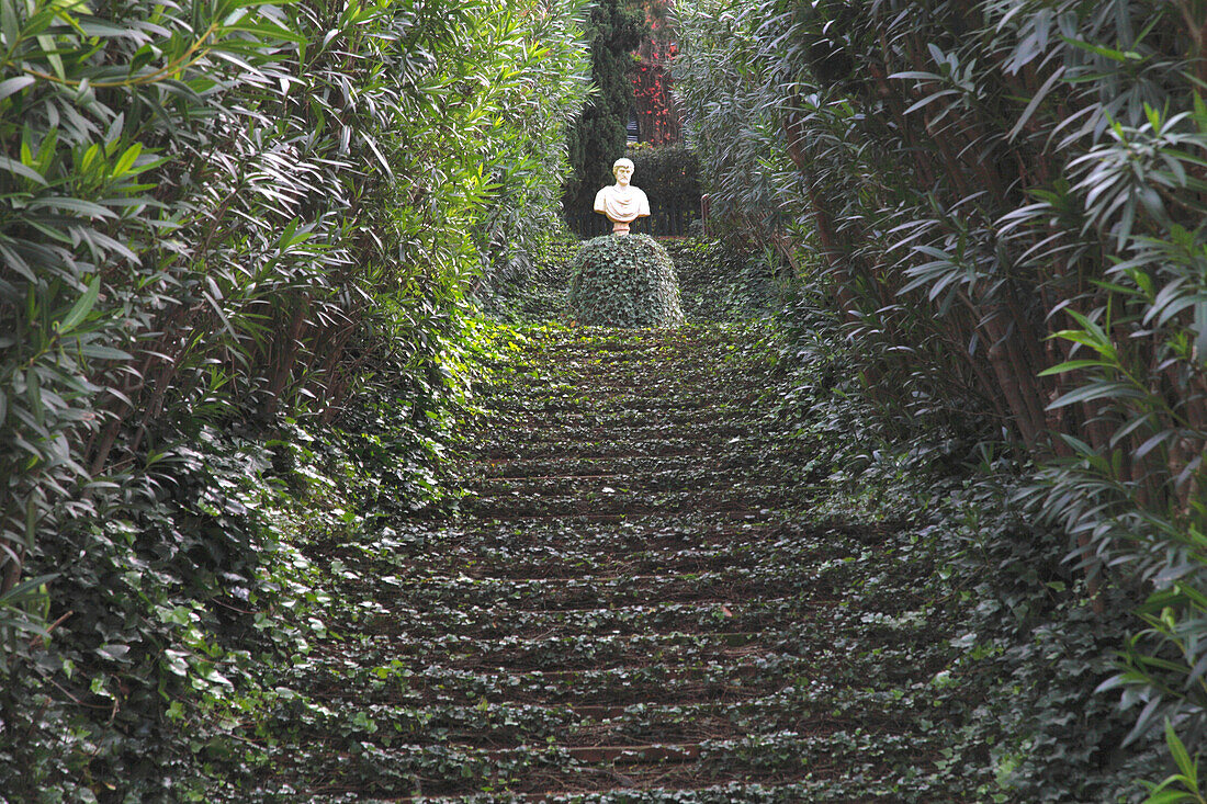 Spain, Catalonia, provincia of Gerona, Costa Brava, Lloret de Mar, Santa clotilde garden