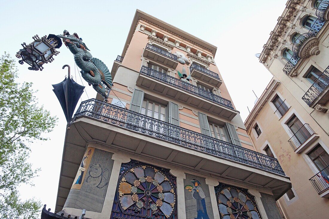 Spain, Barcelona, The Ramblas, Bruno Cuadros House of Umbrellas