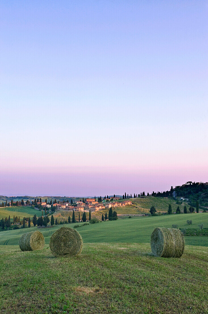 Spring Hay Harvest, Tuscany, Italy