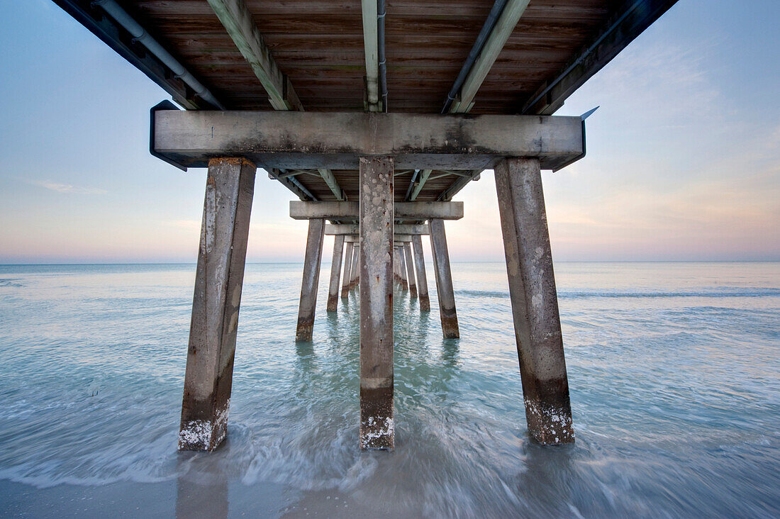 Naples Pier at Dawn, Naples, FL, USA