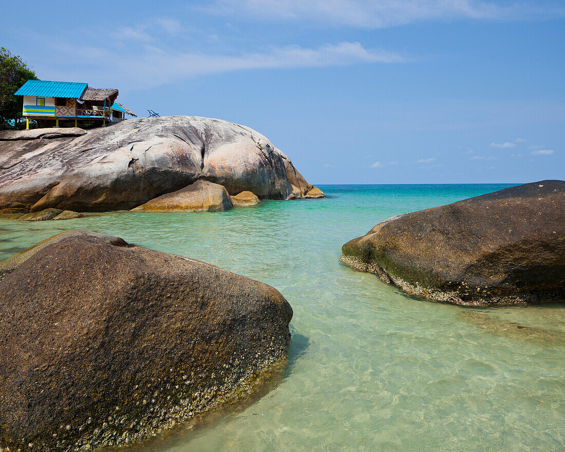 Bungalows on the Thong Reng Beach, Koh Phangan Island, Thailand