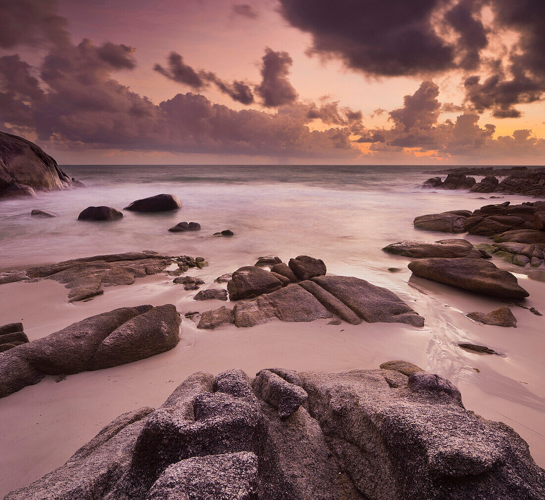 Morgenstimmung am Thong Reng Beach, Insel Koh Phangan, Thailand