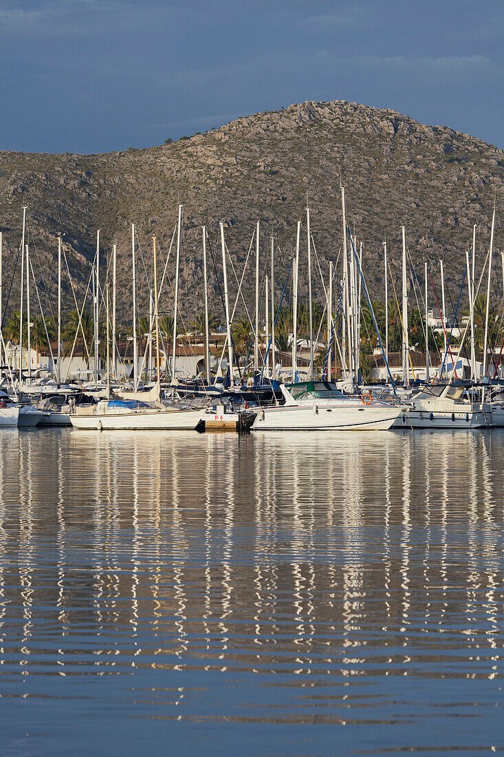 Yachthafen, Port d Alcudia, Alcudia, Mallorca, Spanien