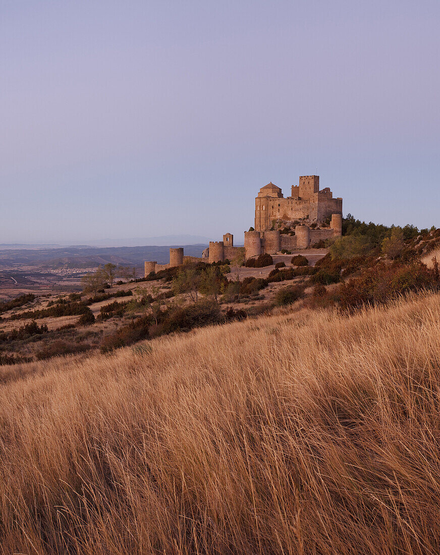 Castillo de Loarre, Burg, zwischen 12 und 13 Jahrhundert, Provinz Huesca, Aragonien, Aragon, Nordspanien, Spanien, Europa