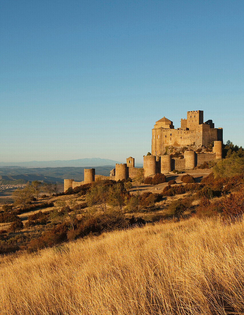 Castillo de Loarre, castle, between 12th till 13th century, provinz of Huesca, Aragon, Northern Spain, Spain, Europe
