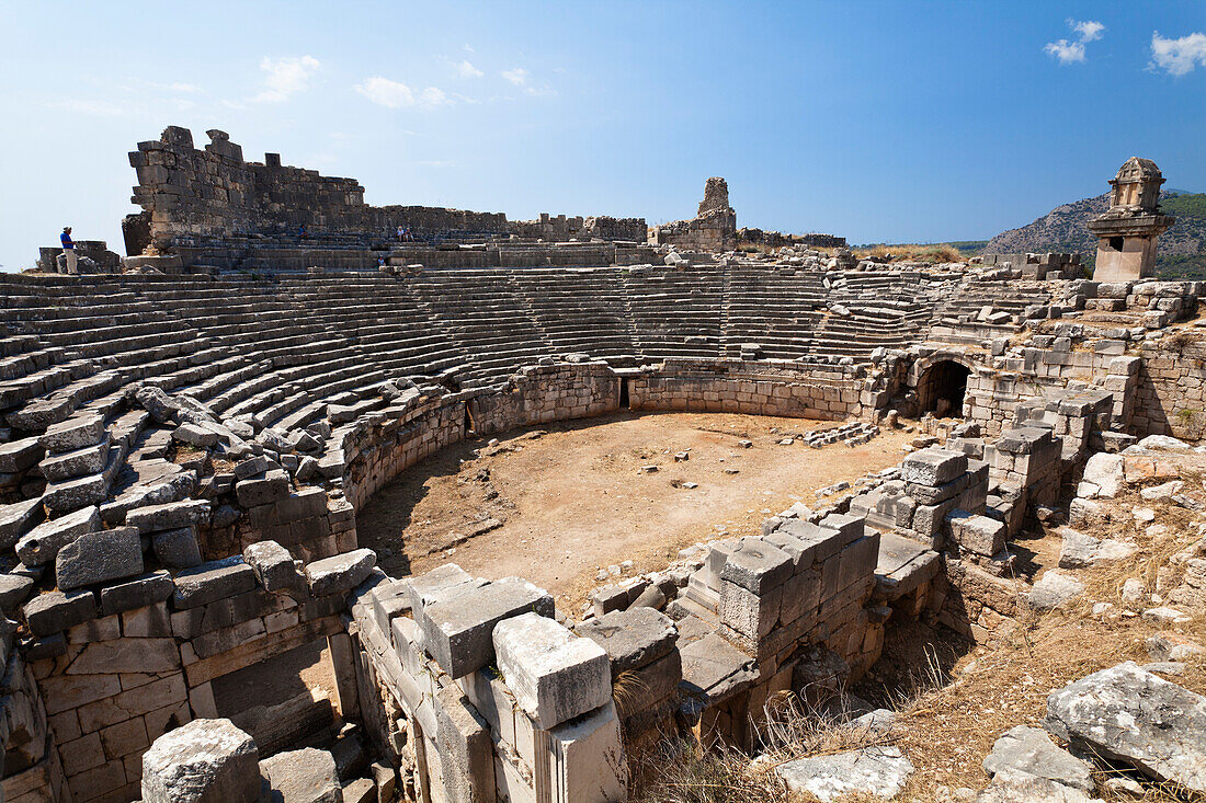 Römisches Theater, Xanthos, lykische Küste, Lykien, Türkei, Kleinasien