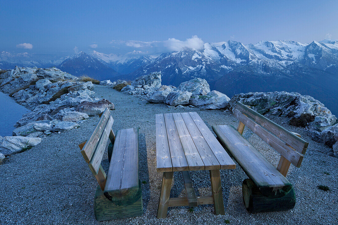 Blick von Lämmerbichlalm, Zillertaler Alpen, Tirol, Österreich