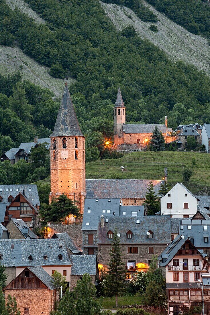 Salard· and Unha villages in Val dAran, Lleida, Spain