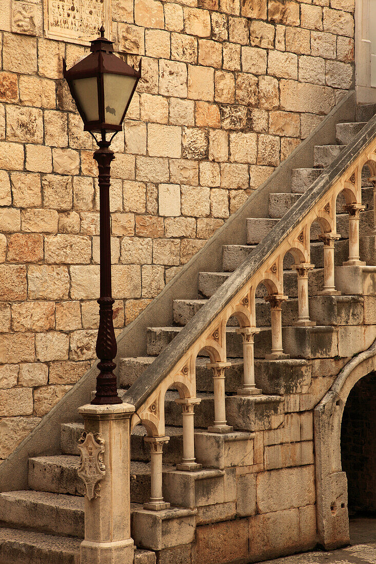 Croatia, Trogir, Town Hall, courtyard, historic architecture