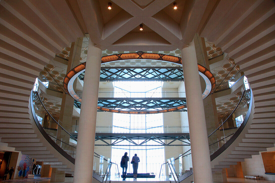 Qatar, Doha, Museum of Islamic Art, interior, I.M. Pei, architect