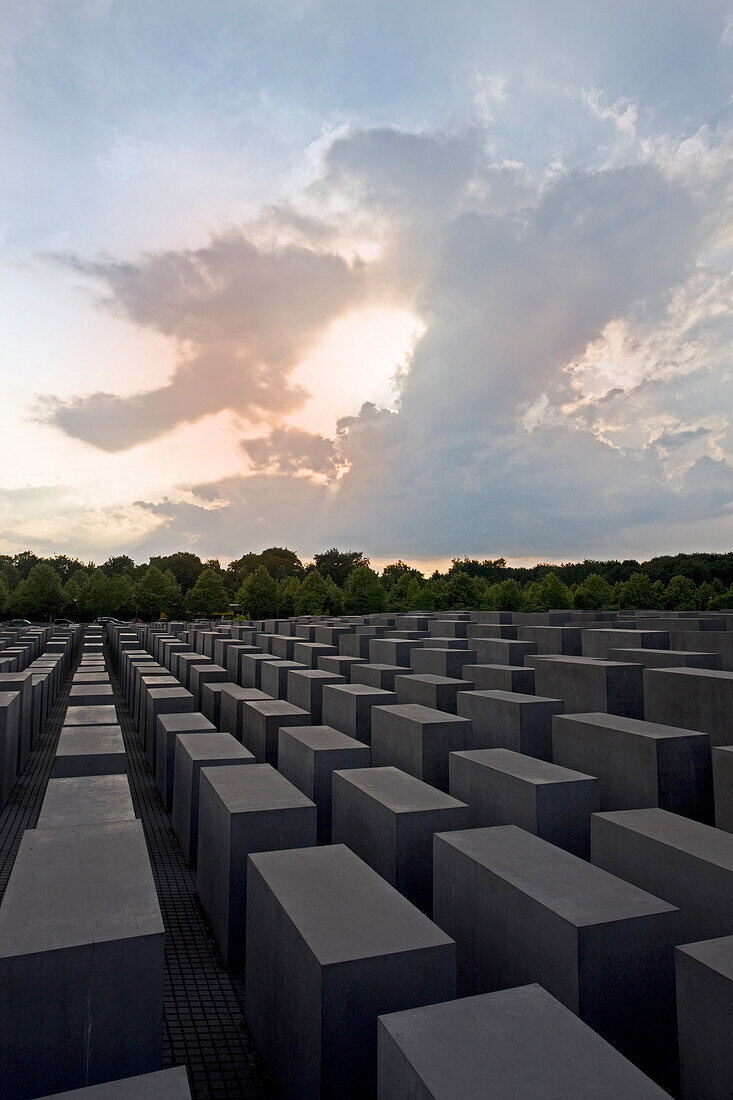 Germany, June 2009 Berlin City The Holocaust Memorial