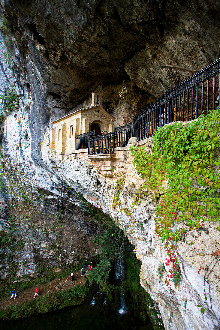 Spain-September 2009 Asturias Region Covadonga Cave next to Don Pelayo Grave