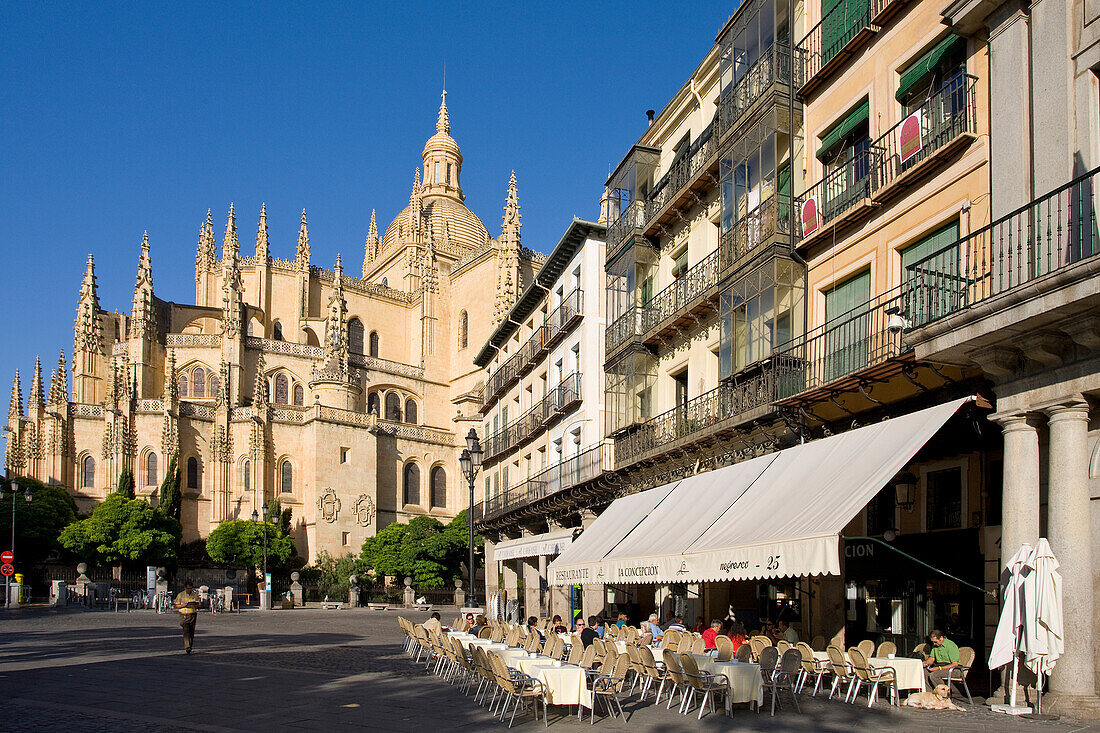 Spain-September 2009 Castilla and Leon Region Segovia City Segovia Cathedral (W.H.)
