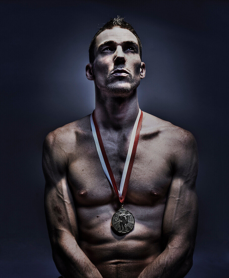 Portrait with Medal. Portrait with Medal