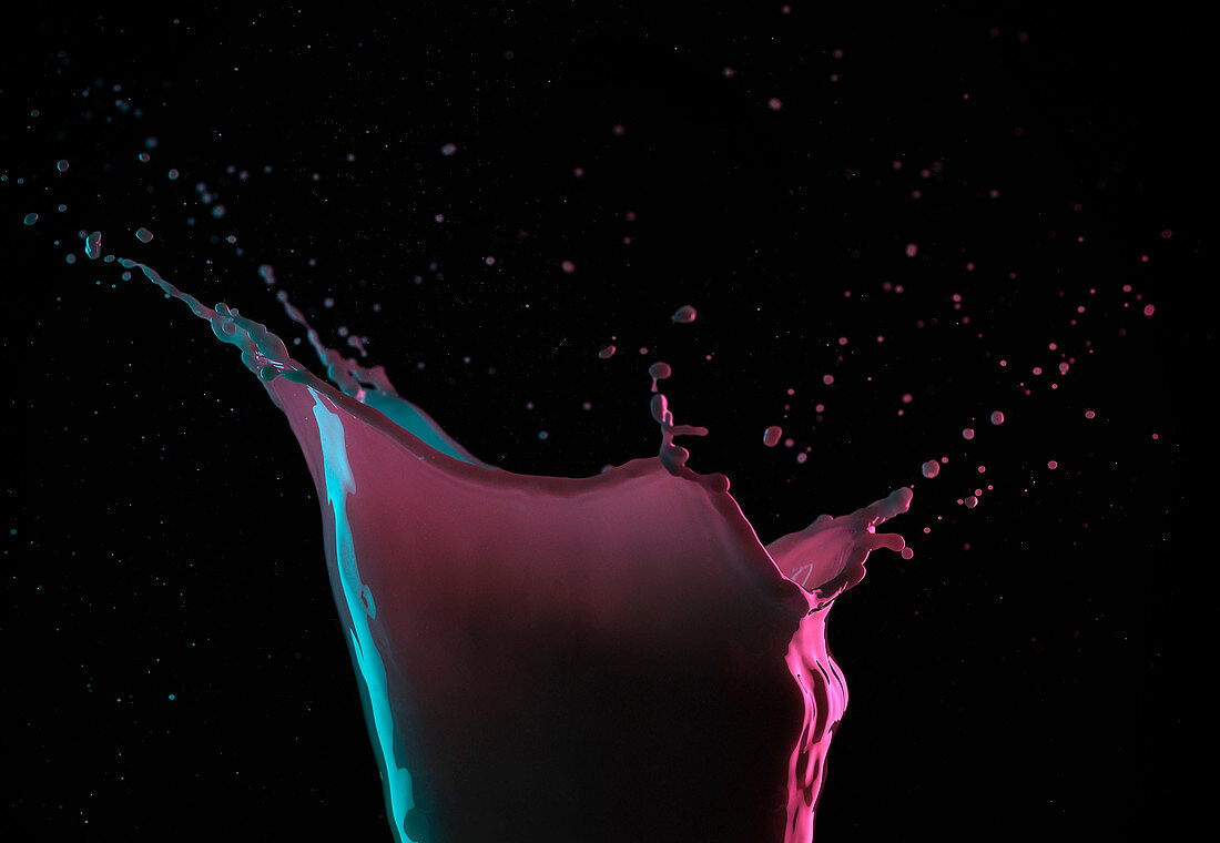 Close up of splashing liquid