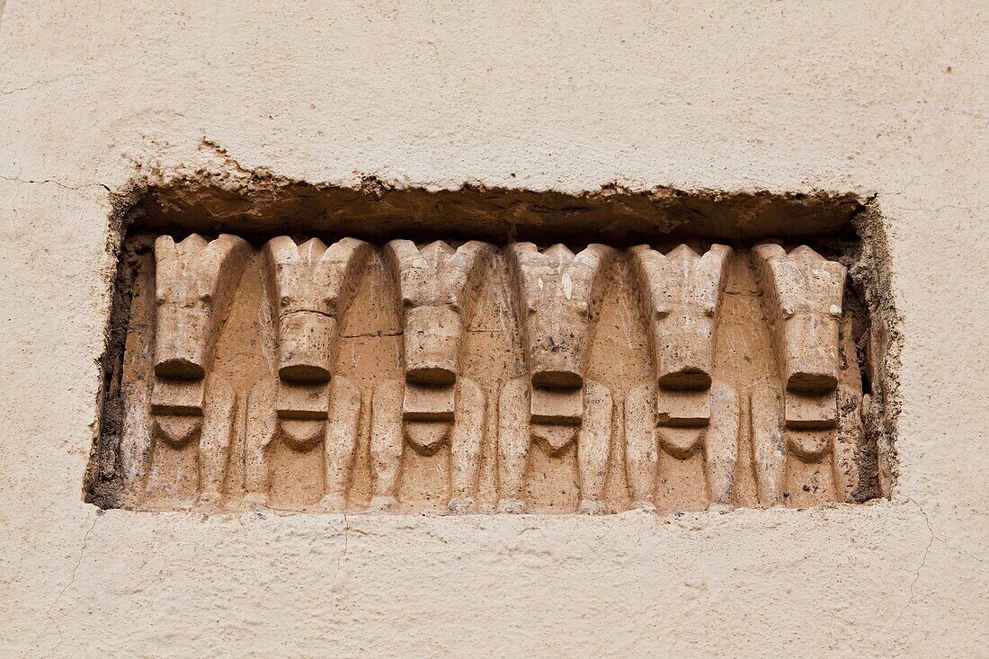 The temple of Yeha in Tigray  Relief of walia ibex, sacred in the culture of yeha, which was used as decoration in the nearby church  The temple dates back to 500 - 800 bc and is a unique monument in Ethiopia and Africa  Nearly nothing is known about the