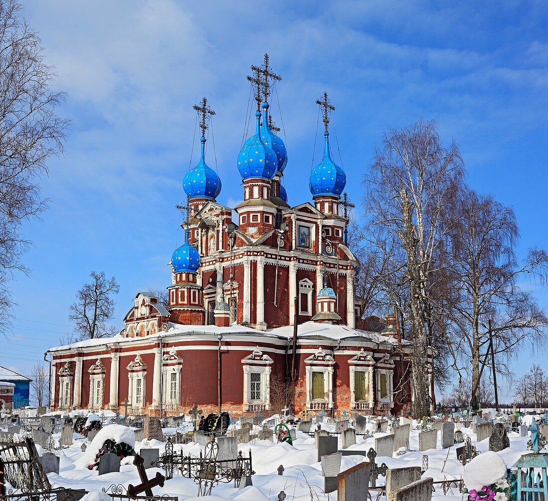Church of Kazan icon of Our Lady 1694, Ustyuzhna, Vologda region, Russia