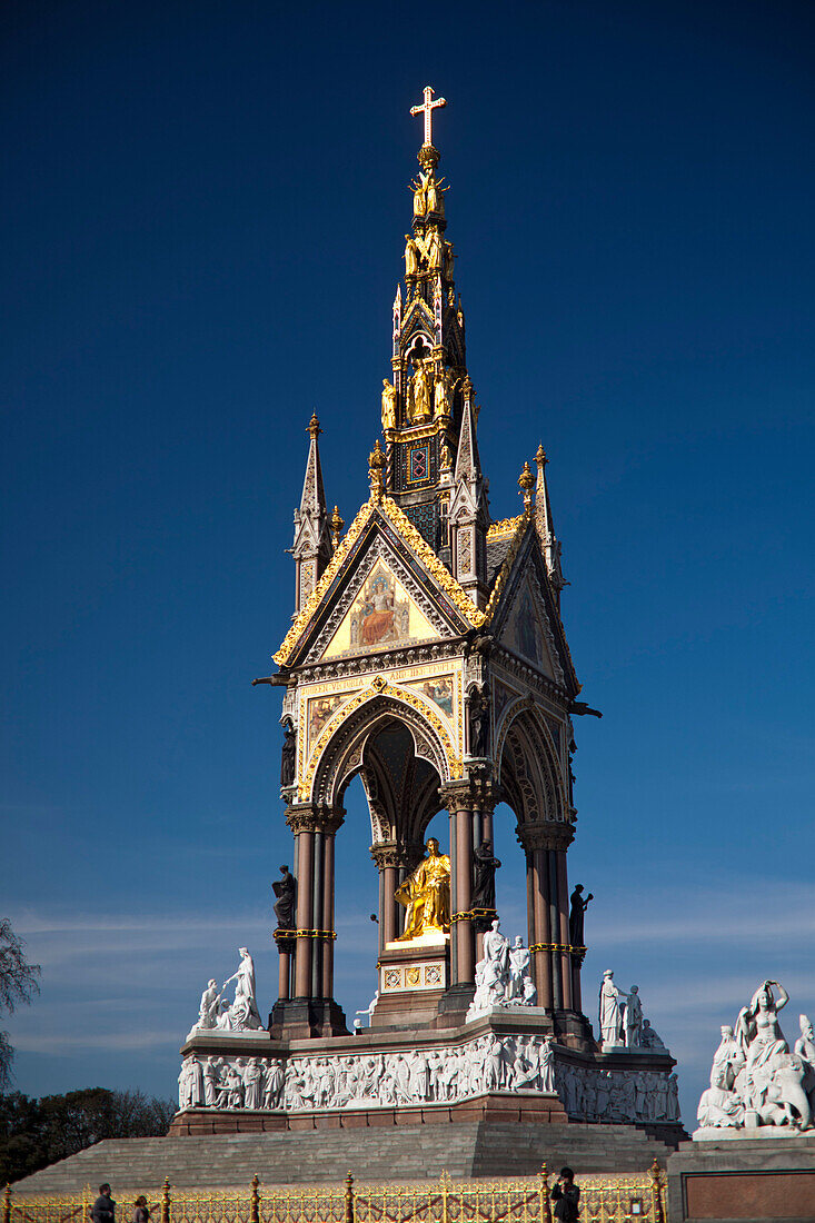 Denkmal, Albert Memorial in Hyde Park, London, England, Grossbritannien