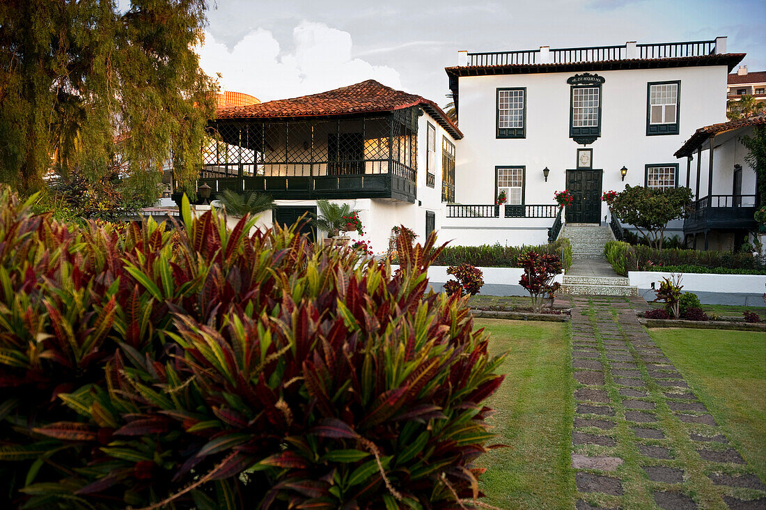 Historisches Stadthaus mit Garten, Puerto de la Cruz, Teneriffa, Kanarische Inseln, Spanien, Europa