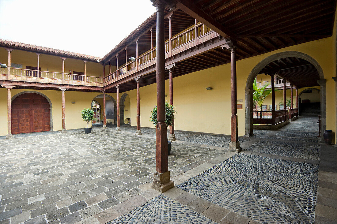 Atrium of the Convento de San Francisco monastery, Garachico, Tenerife, Canary Islands, Spain, Europe