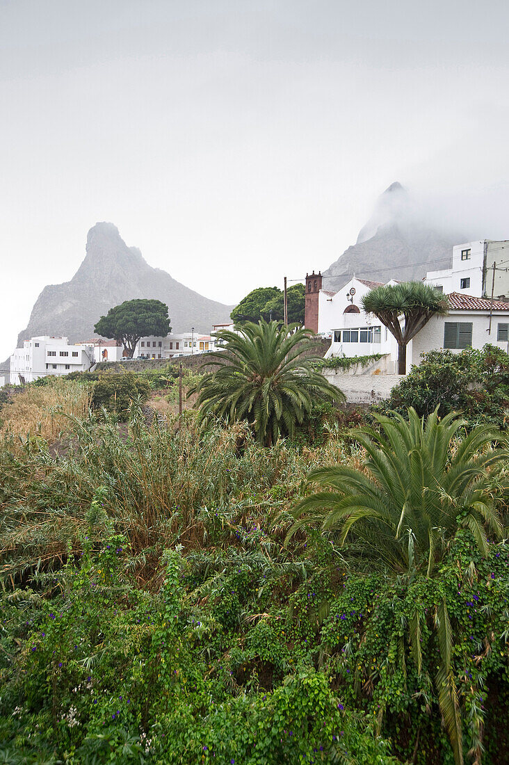 Das Dorf Taganana im Anaga Gebirge, Teneriffa, Kanarische Inseln, Spanien, Europa