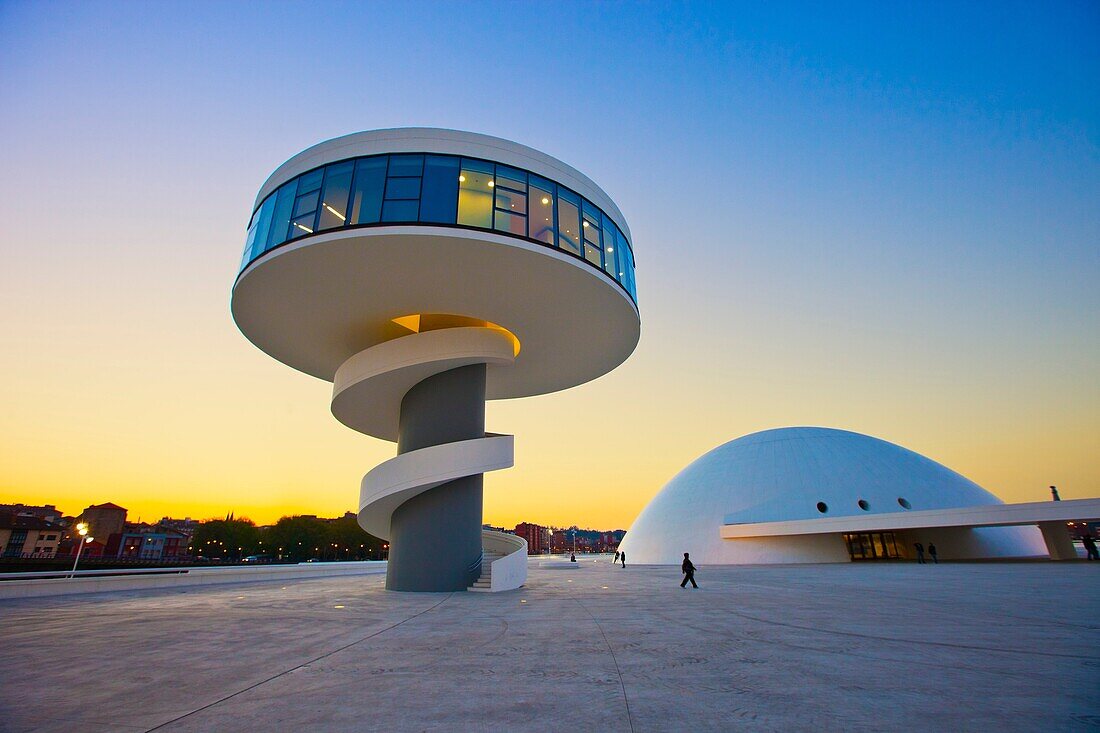 Oscar Niemeyer Cultural Center, Aviles, Asturias, Spain.