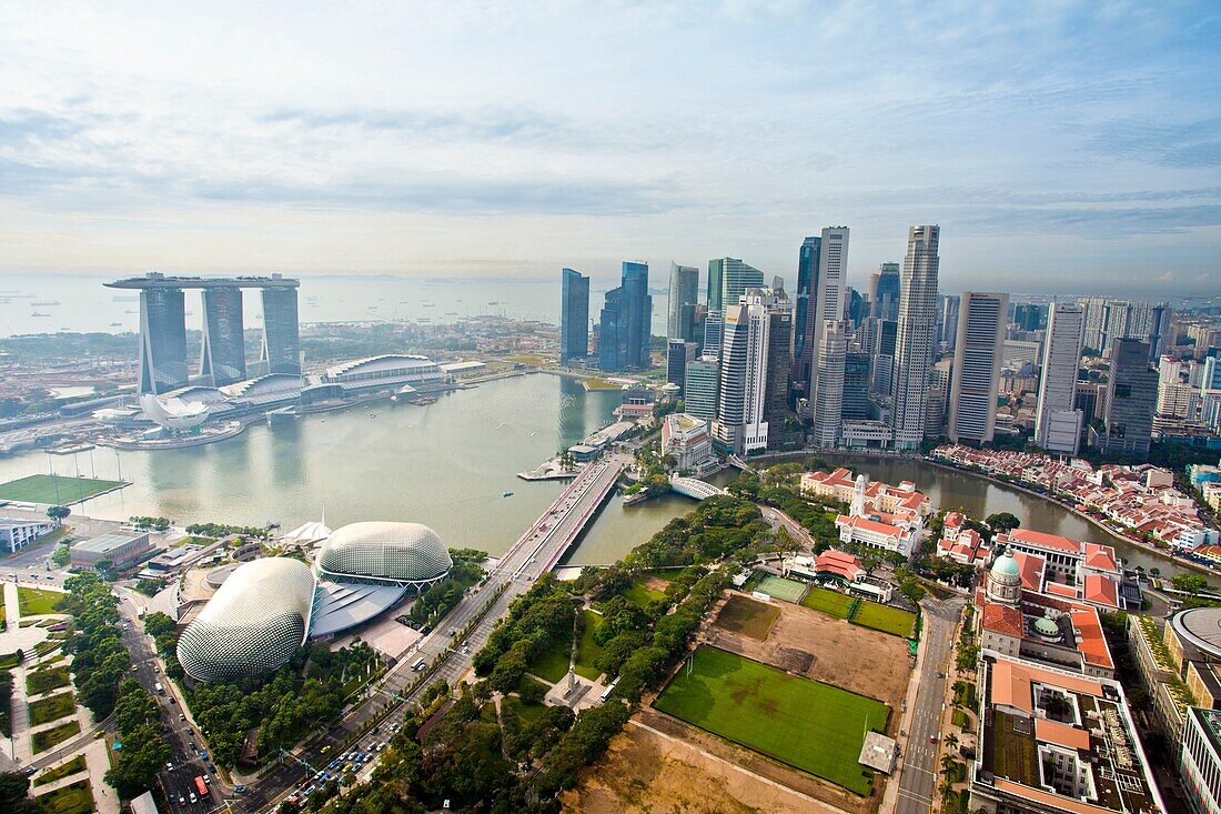 Singapore City, Down Town Skyline.