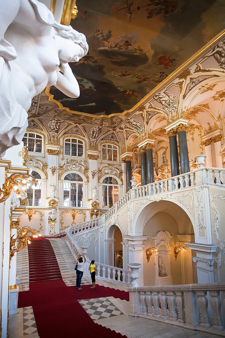 Rusia , San Petersburg City, The Winter Palace Bldg  Hermitage , Interior.