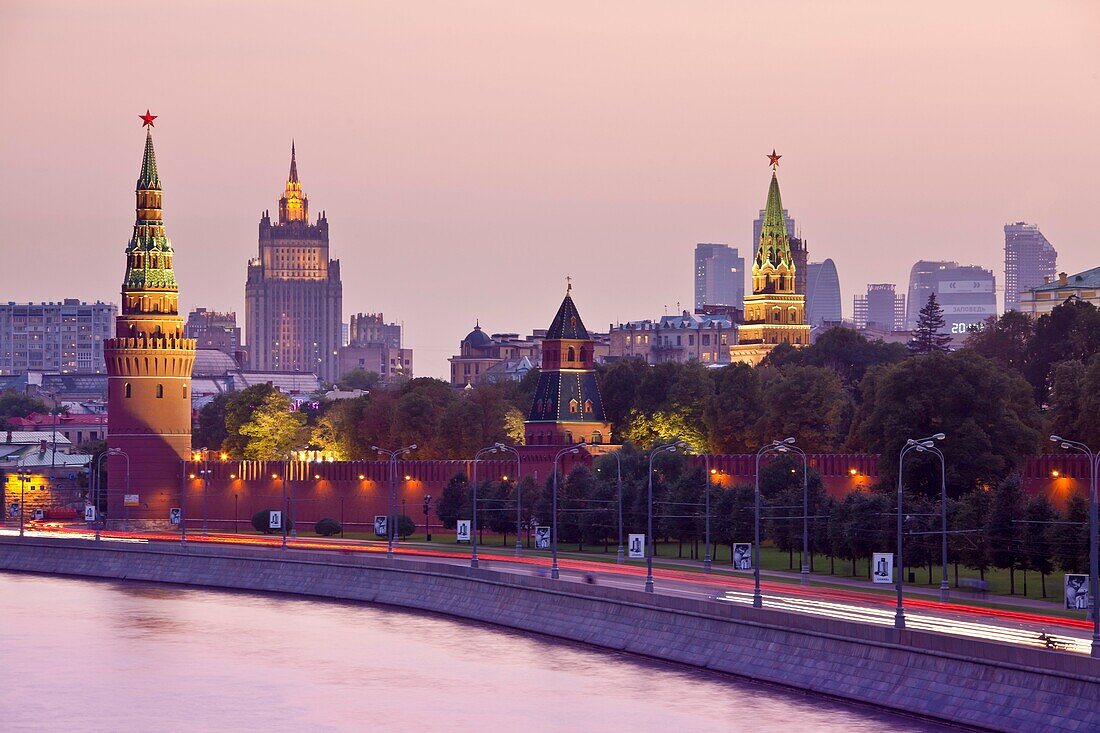 Rusia , Moscow City, THe Kremlin and ´Moscow City´ skyline.