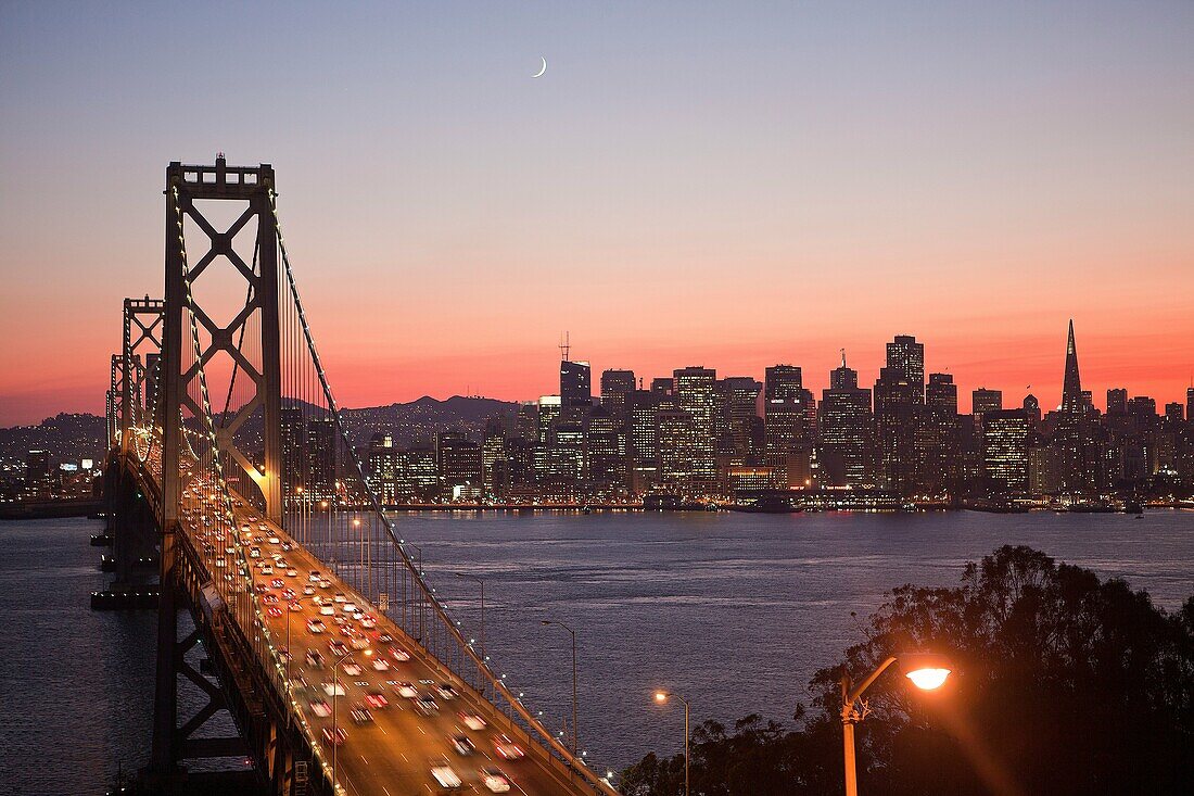 USA-California-San Francisco City-Bay Bridge