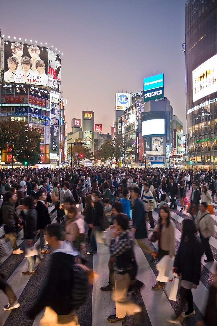 Japan-Tokyo City-Shibuya District-Shibuya Station West Side