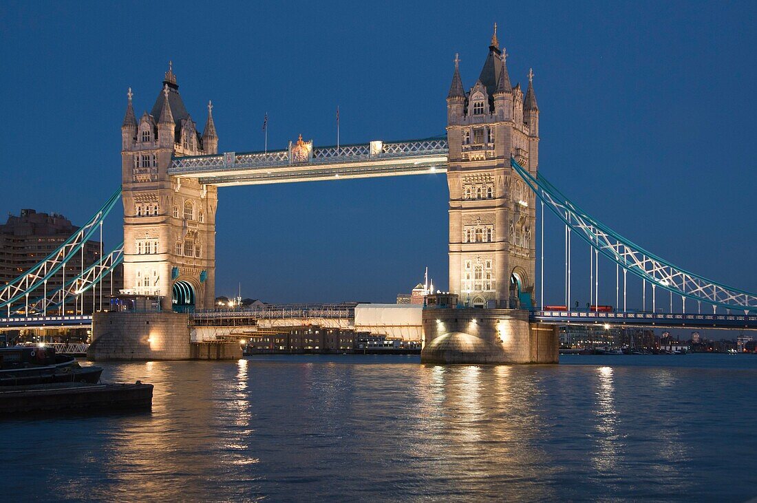 Tower bridge in London, England