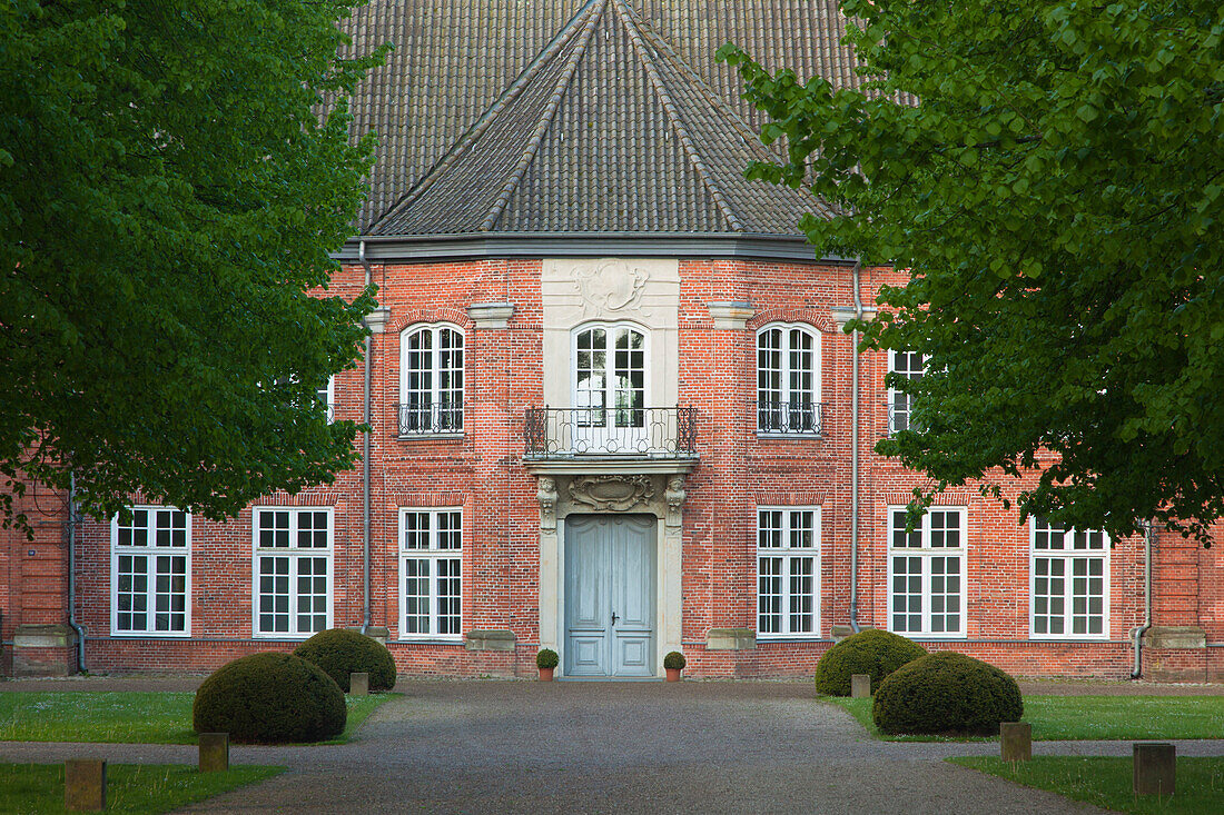 Princes house at the castle, Ploen, nature park Holsteinische Schweiz, Baltic Sea, Schleswig-Holstein, Germany, Europe