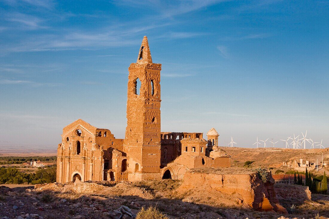 Spain, Aragon, ruins of Belchite