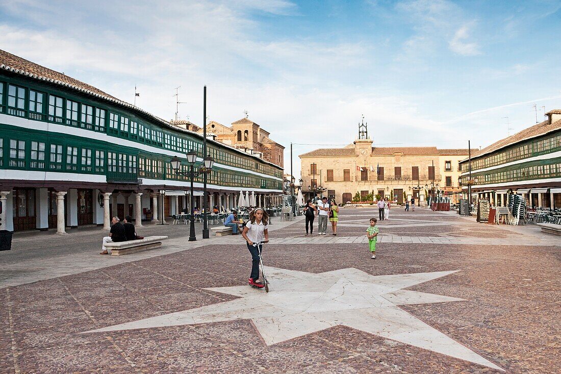 Spain, Castilla La Mancha, Almagro, main square