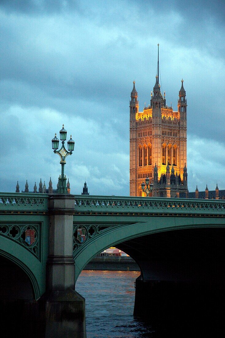 United Kingdom, England, London, Westminster Palace, Thames river