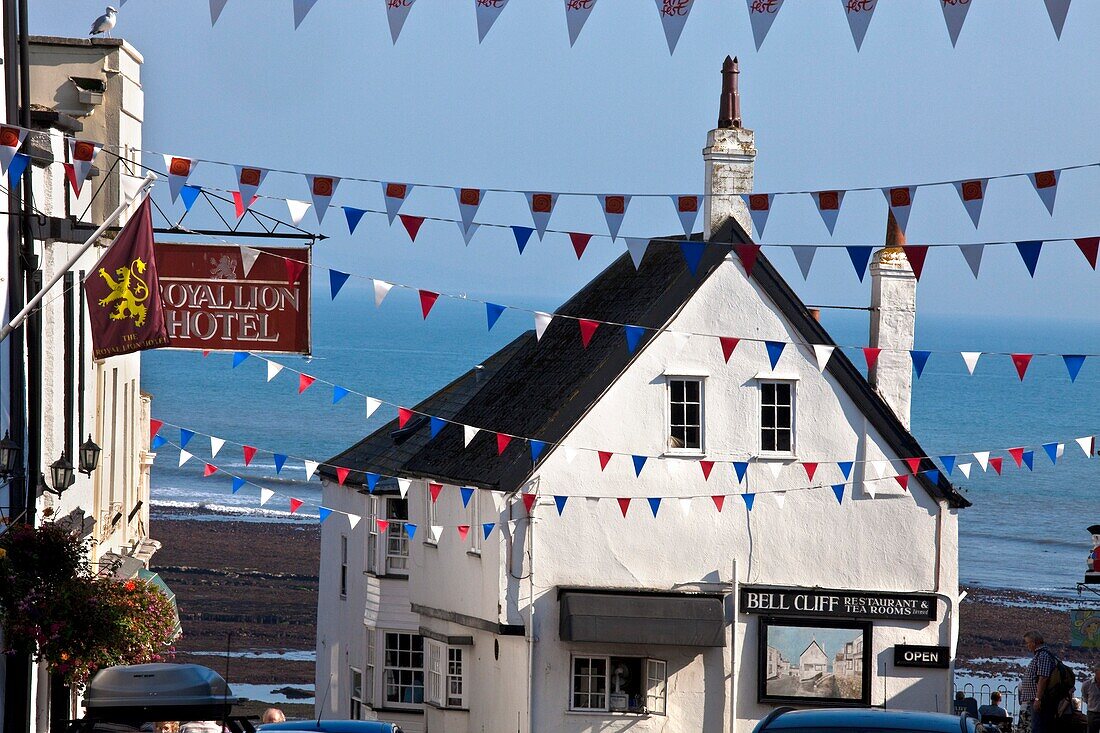 England, Dorset, Lyme Regis, main street