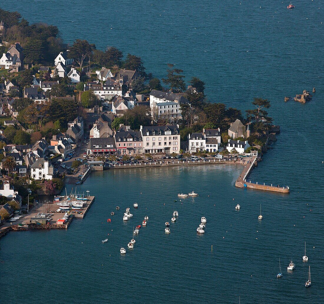 France, Finistere, Locquirec, Seaside resort in Brittany