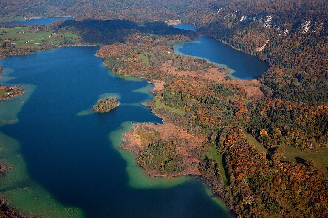 France, Jura, lake of Maclu, lake of la Motte