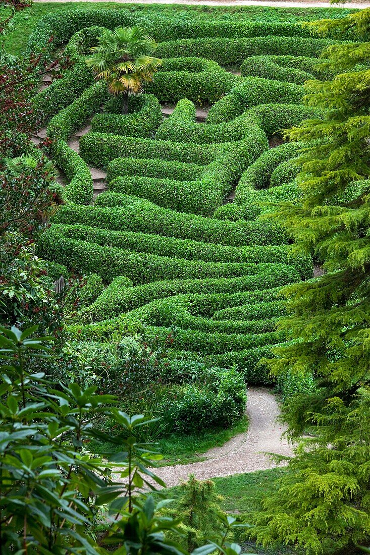 U.K , Cornwall, Glendurgan Garden, the Maze