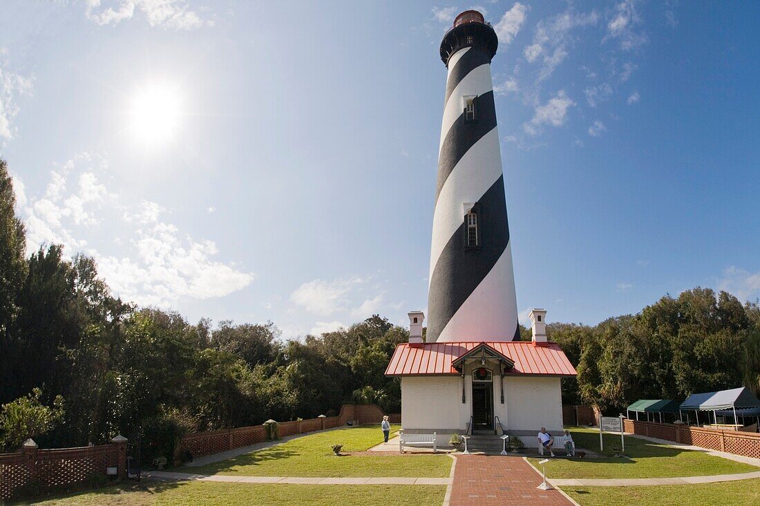 St Augustine Lighthouse and Museum St Augustine Florida 165 feet tall built 1871-1874