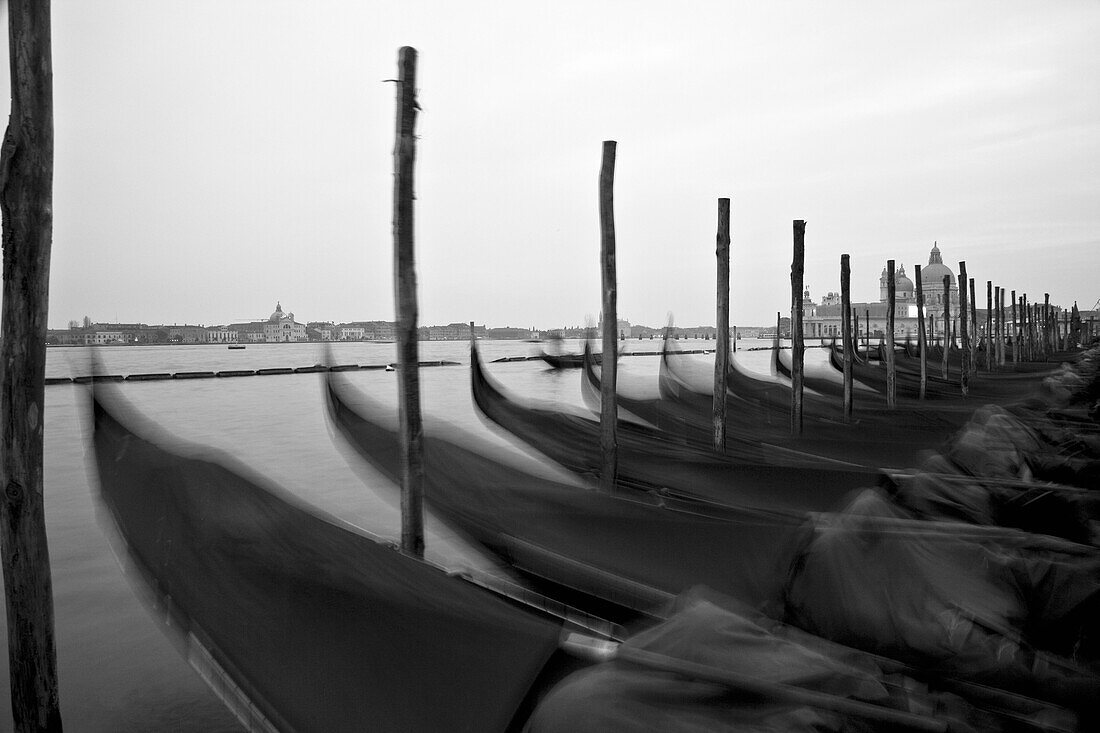 Gondolas off St Marks Square, Venice, Italy