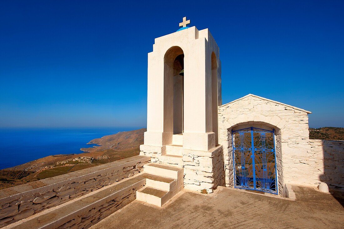 Bell tower of Agios Symios, kea, Greek Cyclades Island