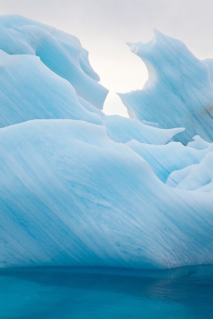 iceberg drifting in Arctic Sea, Spitsbergen, Svalbard