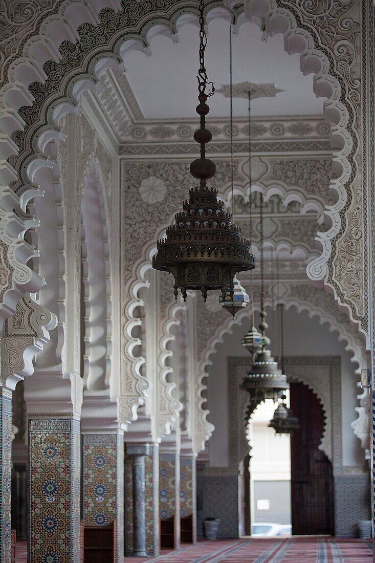 interior view of the Mohammed V Mosque, Tangier, Morocco