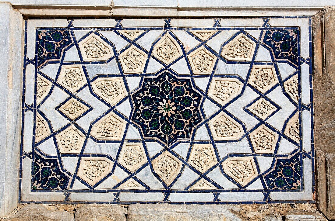 Uzbekistan - Samarkand - architectural detail of the Bibi-Khanym Mosque