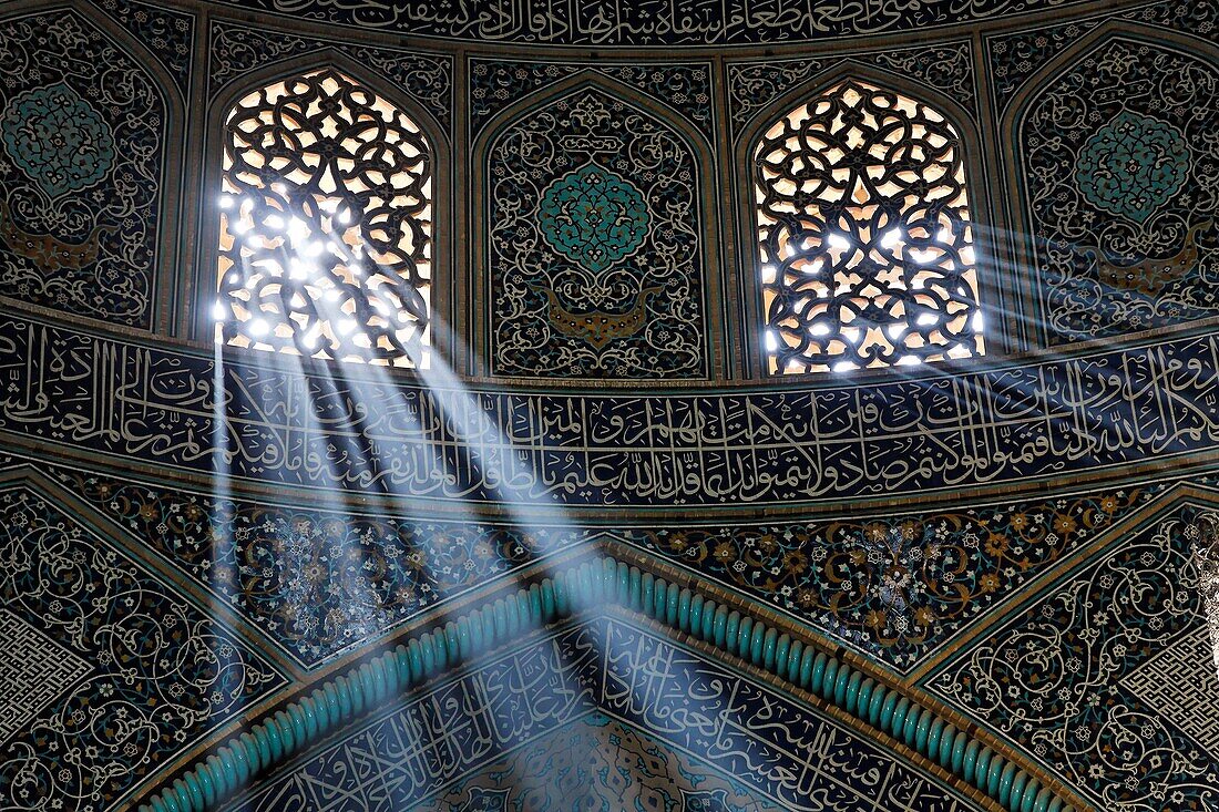 Interior of the Masjid-i Sheikh Lotfallah, Isfahan, Iran