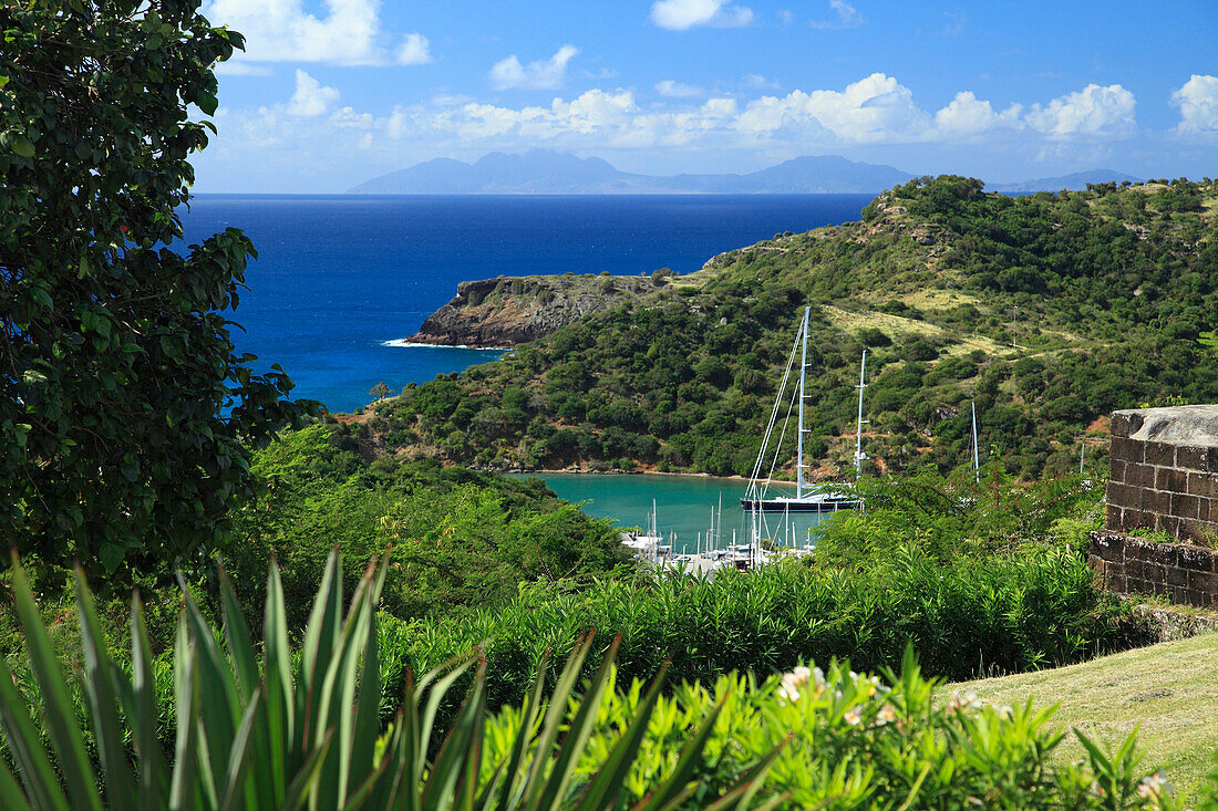 Sailing boats at the English Harbour, Antigua, West Indies, Caribbean, Central America, America