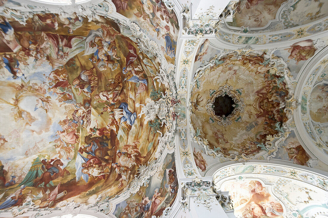 Interior view of the church in Wolfegg, near Ravensburg, Baden-Würtemberg, Germany