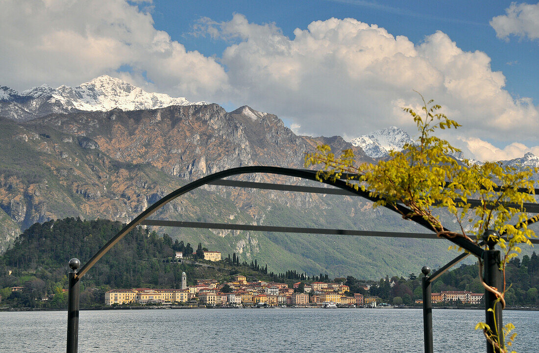 View of Bellagio from Menaggio, west coast of lake Como, Lombardia, Italy